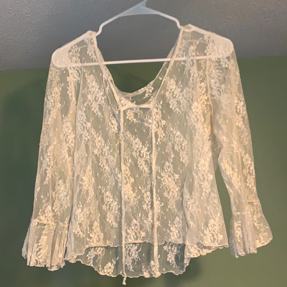 White lace blouse